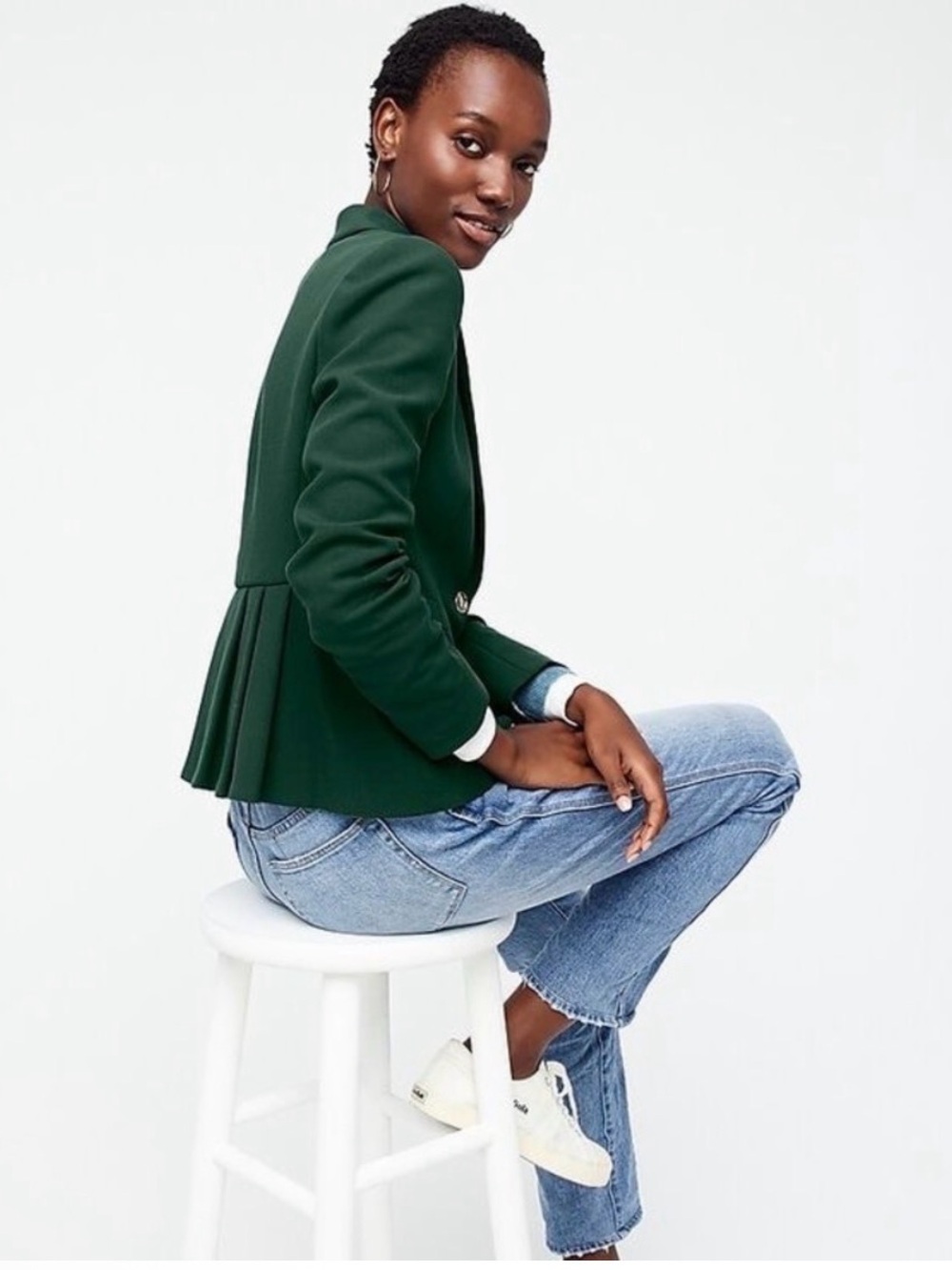 J. Crew Mayfair Blazer in Four-season Stretch Hunter Green